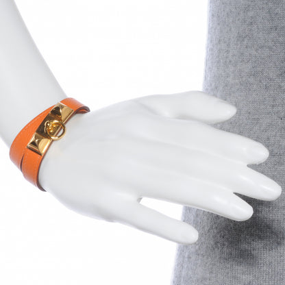 Hermes Chamonix Rivale Double Tour Bracelet XS Orange 2 of 7