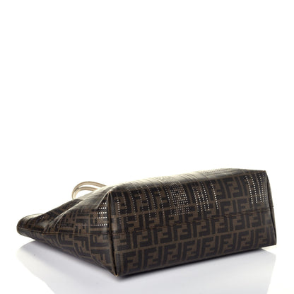 Fendi Zucca Lampo Studded Roll Tote Tobacco 4 of 11