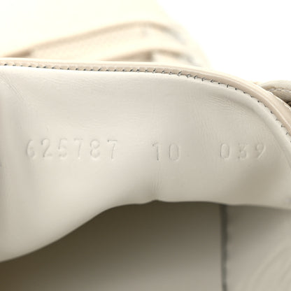 Gucci Calfskin GG Tennis Embossed Mens Ace Sneakers 10 Mystic White 9 of 10