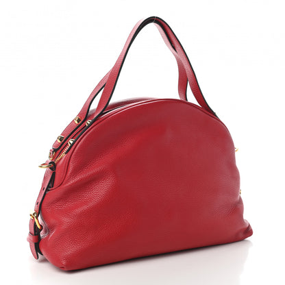 Miu Miu Calfskin Satchel Red 3 of 11