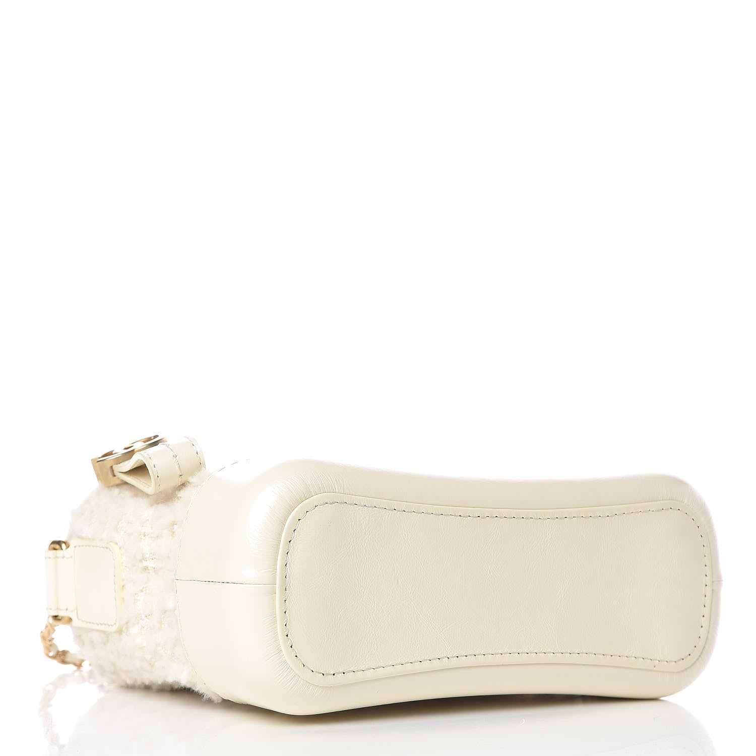 Chanel Tweed Calfskin Quilted Small Gabrielle Hobo Ivory 4 of 10
