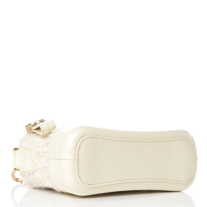 Chanel Tweed Calfskin Quilted Small Gabrielle Hobo Ivory 4 of 10