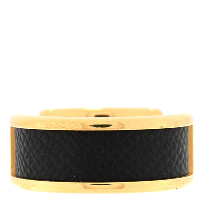 Hermes Madame Calfskin Olympe Ring M Black 3 of 4