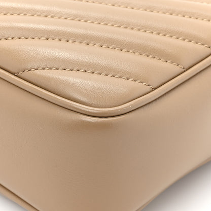 Saint Laurent Calfskin Matelasse Monogram Lou Camera Bag Dark Beige 10 of 11