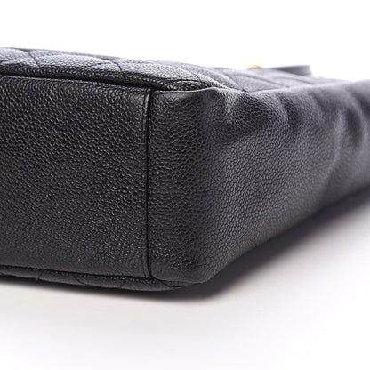 Chanel Caviar Quilted Petit Shopping Tote PST Black 9 of 10