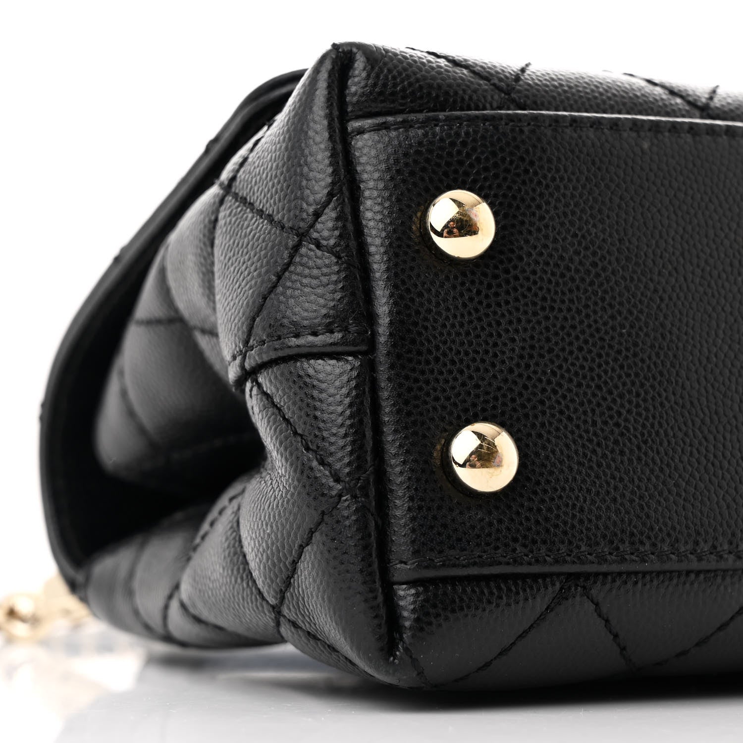Chanel Caviar Quilted Extra Mini Coco Handle Flap Black 10 of 11