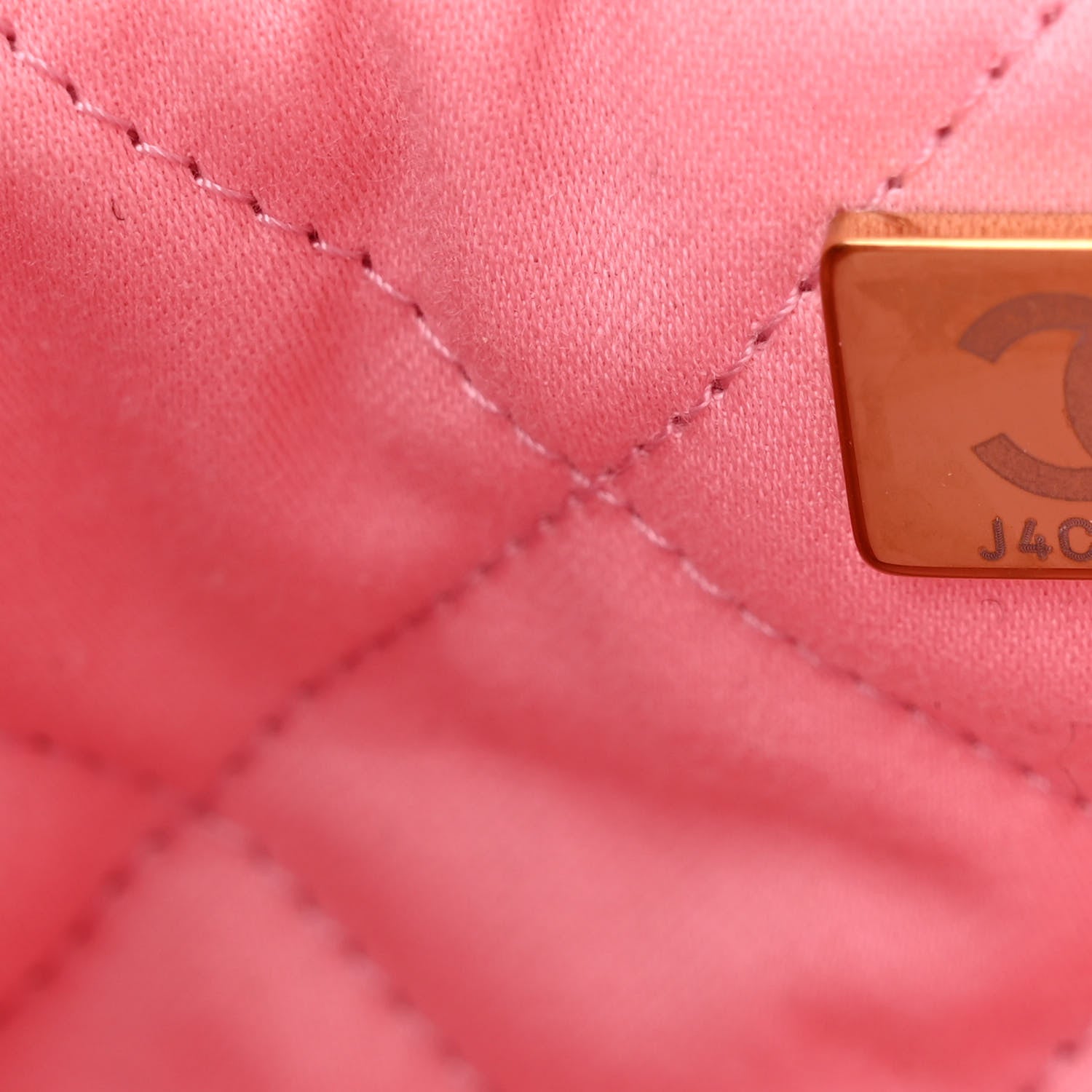 Chanel Shiny Calfskin Quilted Small Chanel 22 Light Pink 8 of 12