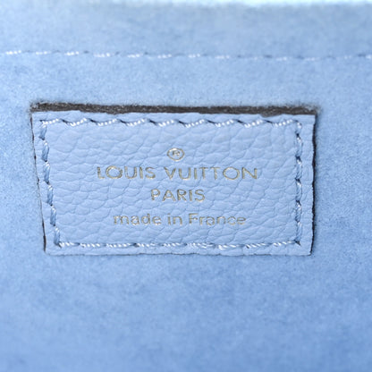 Louis Vuitton Grained Calfskin Lockme Tender Bleu Nuage 6 of 9