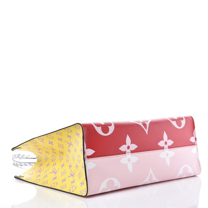 Louis Vuitton Monogram Giant Onthego GM Rouge Rose 4 of 9