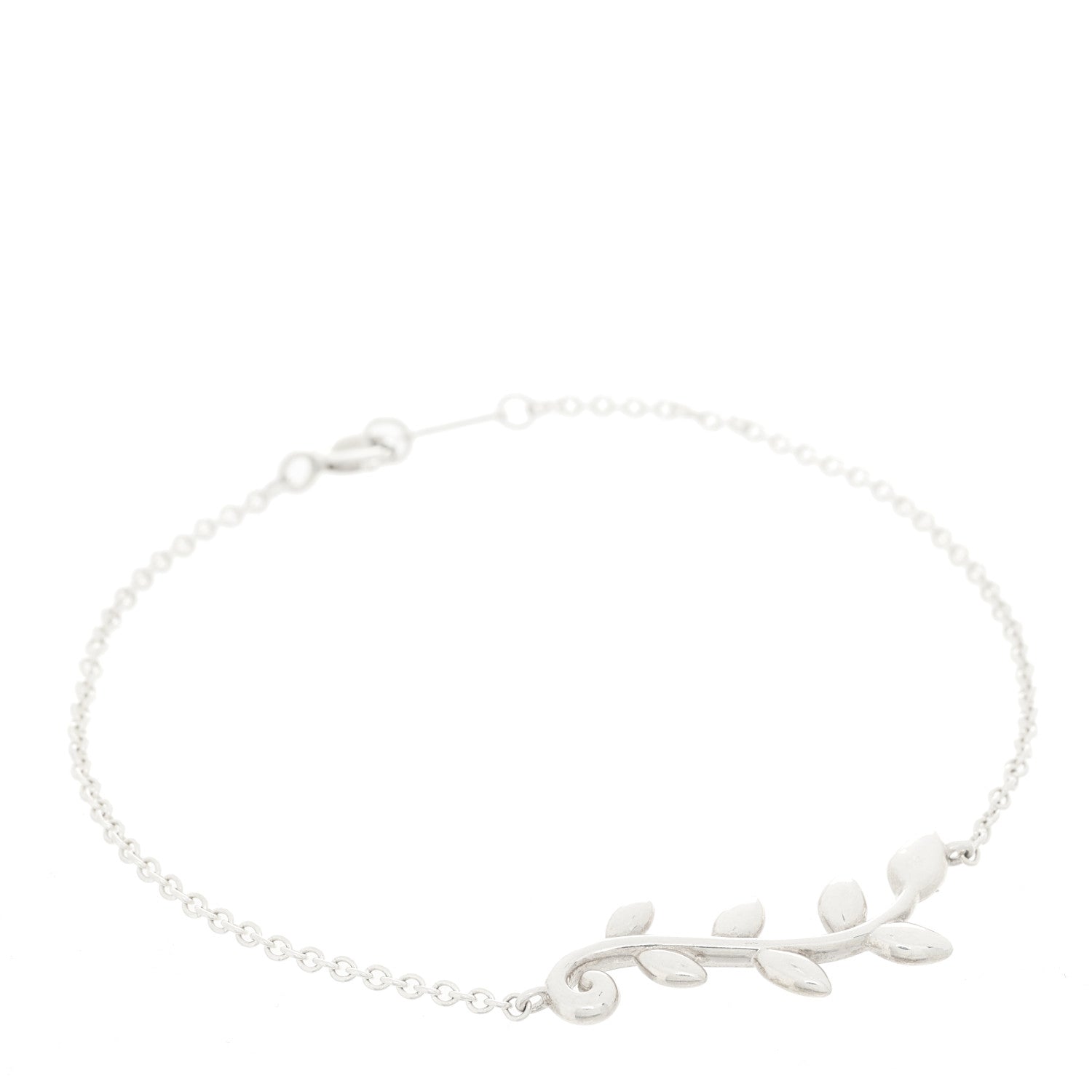 Tiffany Sterling Silver Paloma Picasso Olive Leaf Vine Bracelet 1 of 4