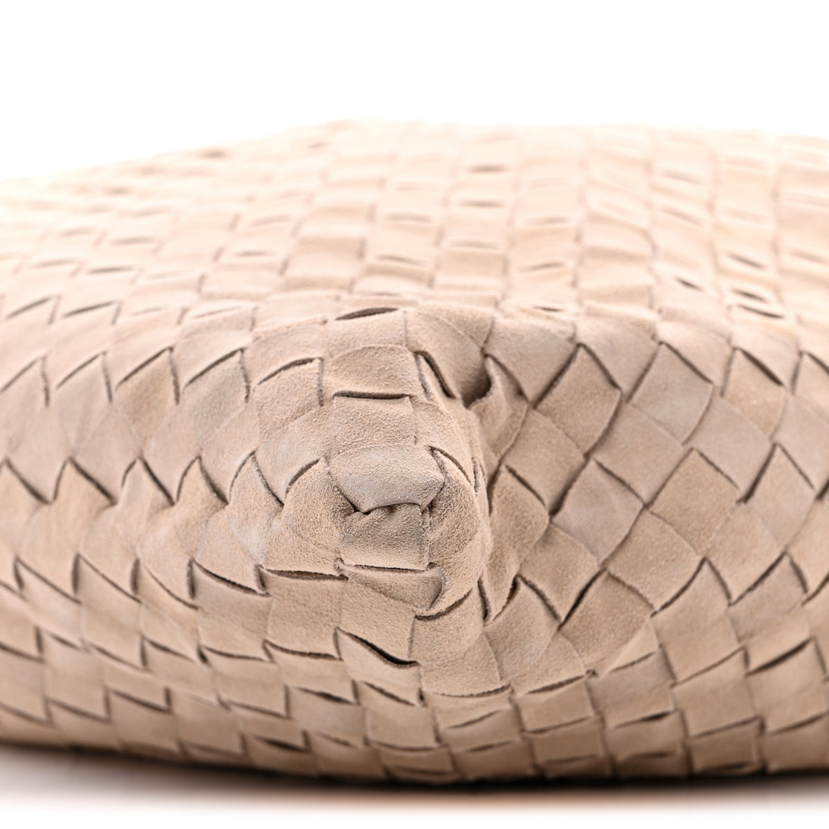 Suede Intrecciato Large Hop Ecru