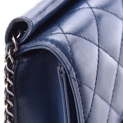 Chanel Lambskin Quilted Mini Crossing Times Flap Blue 16 of 19