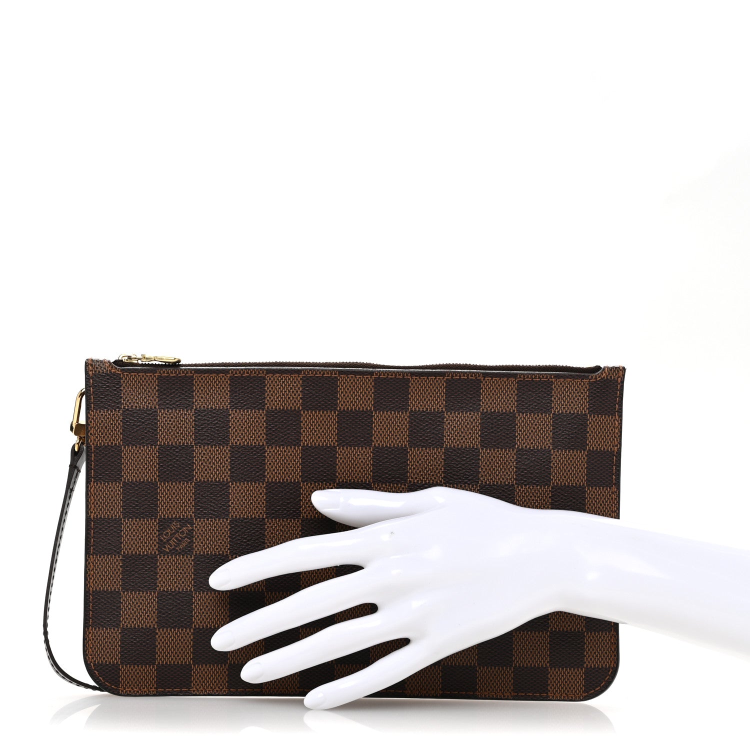 Louis Vuitton Damier Ebene Neverfull MM GM Pochette 2 of 9