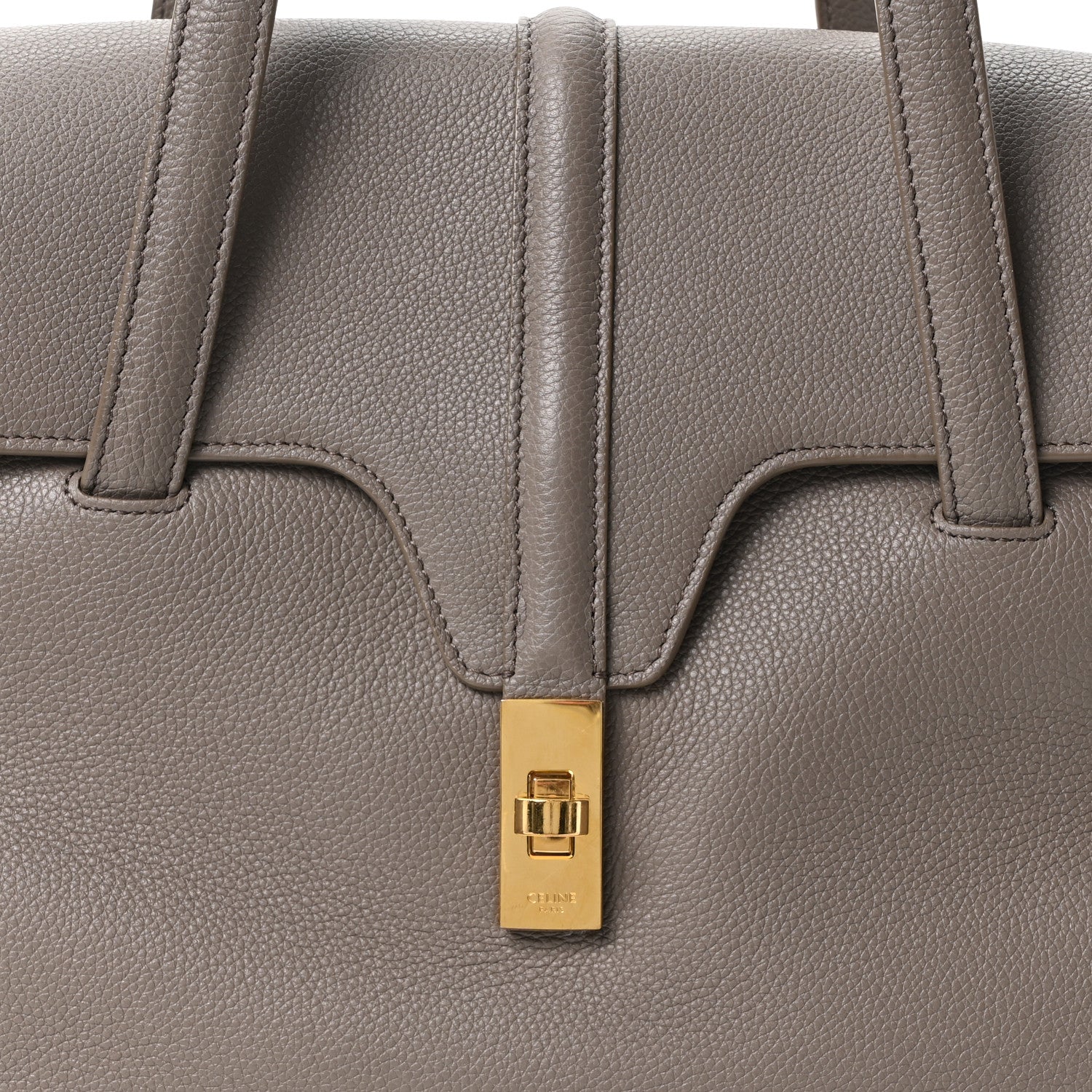 Celine Supple Grained Calfskin Medium Soft 16 Bag Pebble 7 of 9