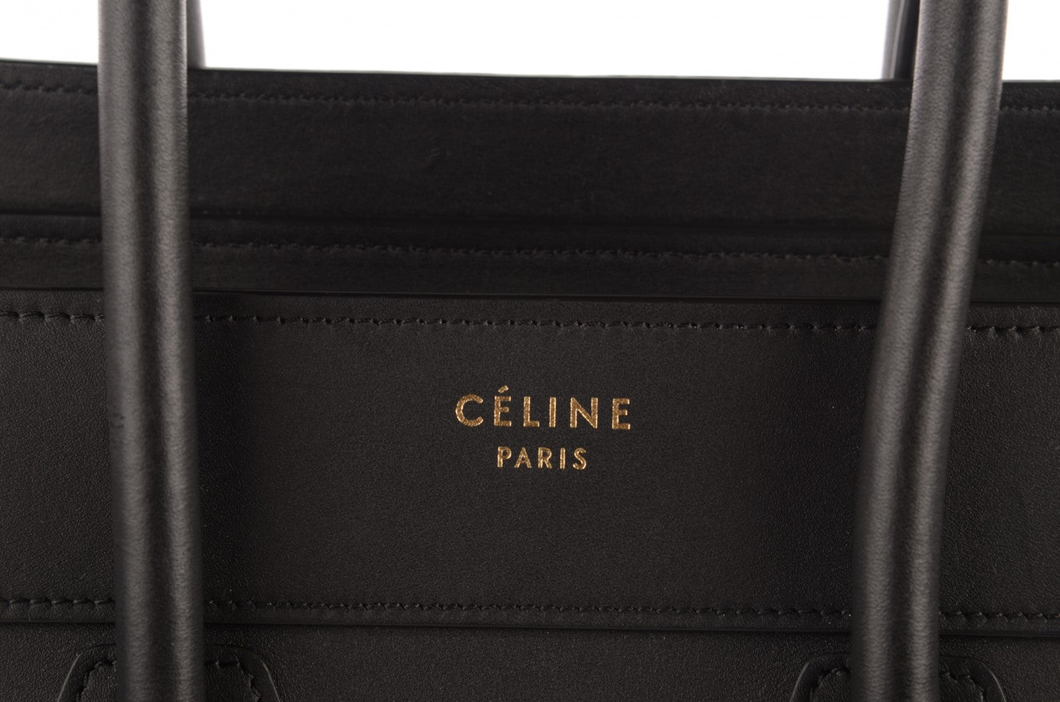 Celine Smooth Calfskin Micro Luggage Black 6 of 9