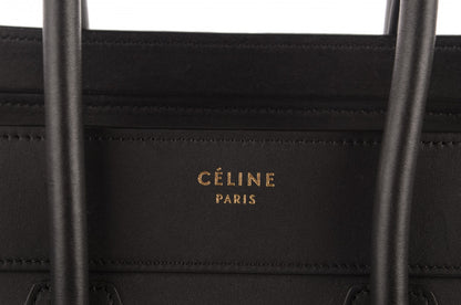 Celine Smooth Calfskin Micro Luggage Black 6 of 9