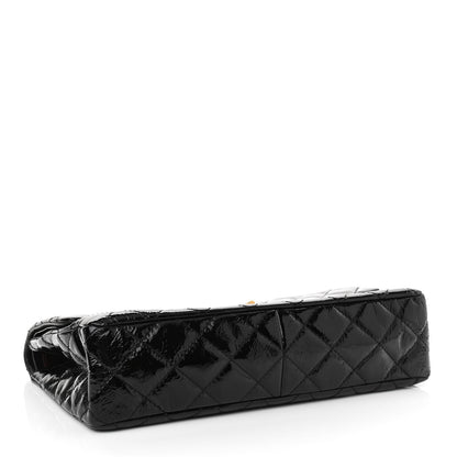 Chanel Distressed Patent Quilted 2.55 Reissue 227 Flap Black 4 of 11