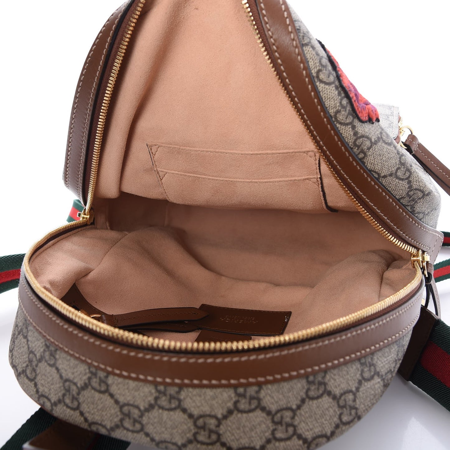GG Supreme Monogram Web Blind For Love Embroidered Small Day Backpack