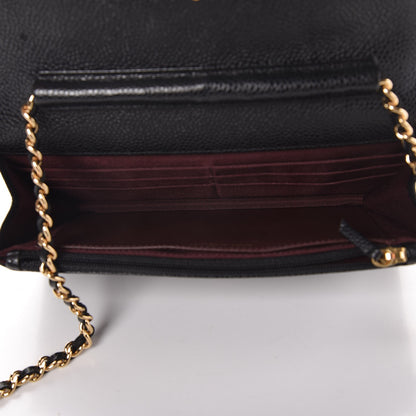 Chanel Caviar Quilted Wallet On Chain WOC Black 6 of 11