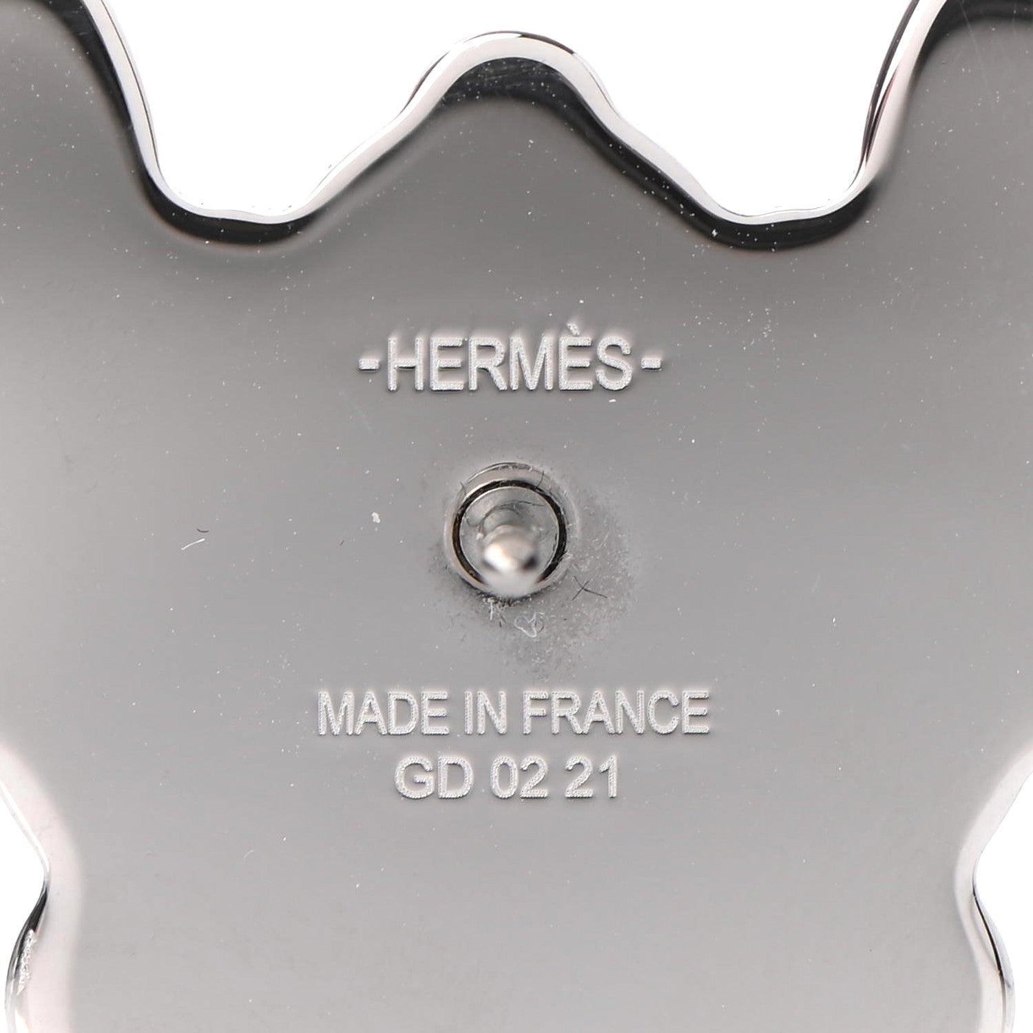 Hermes Palladium Hello Mr Farrier Badge 4 of 4
