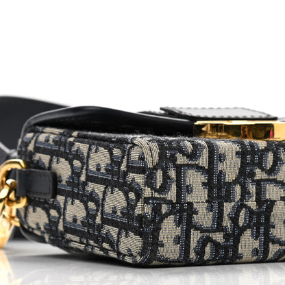 Christian Dior Oblique 30 Montaigne Box Bag Blue 8 of 10