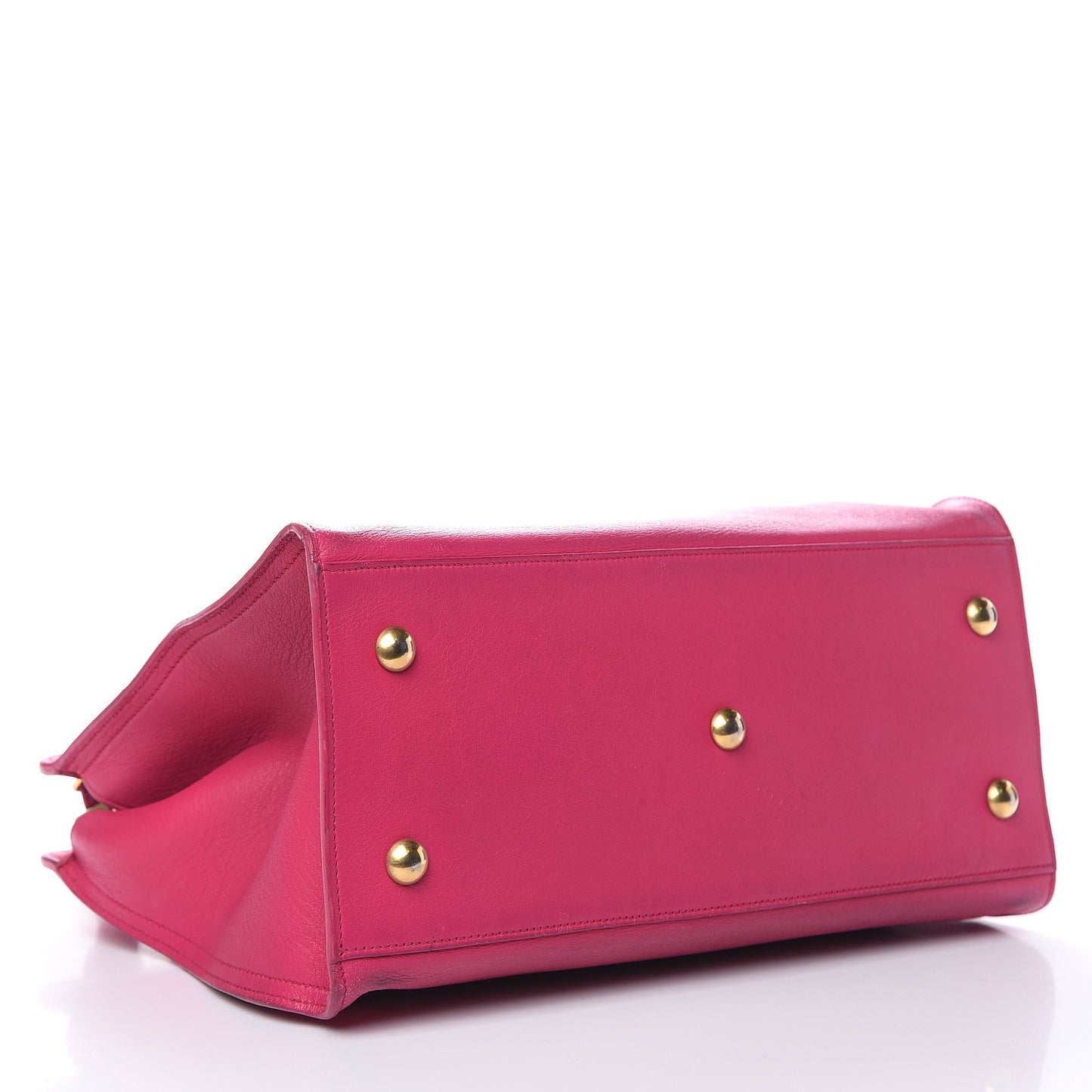 Calfskin Small Classic Y Cabas Fuchsia