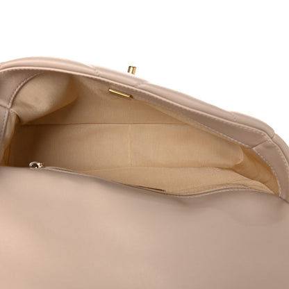 Chanel Lambskin Quilted Medium Chanel 19 Flap Beige 5 of 9