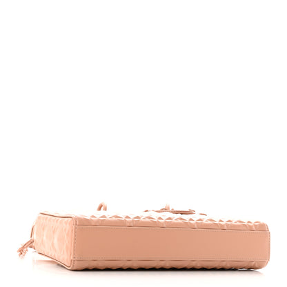 Christian Dior Calfskin Cannage Diamond Medium Lady D-Joy Rose Des Vents 4 of 9