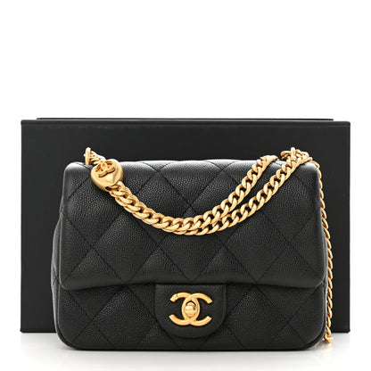 Chanel Caviar Quilted Mini Sweetheart Flap Black 11 of 11