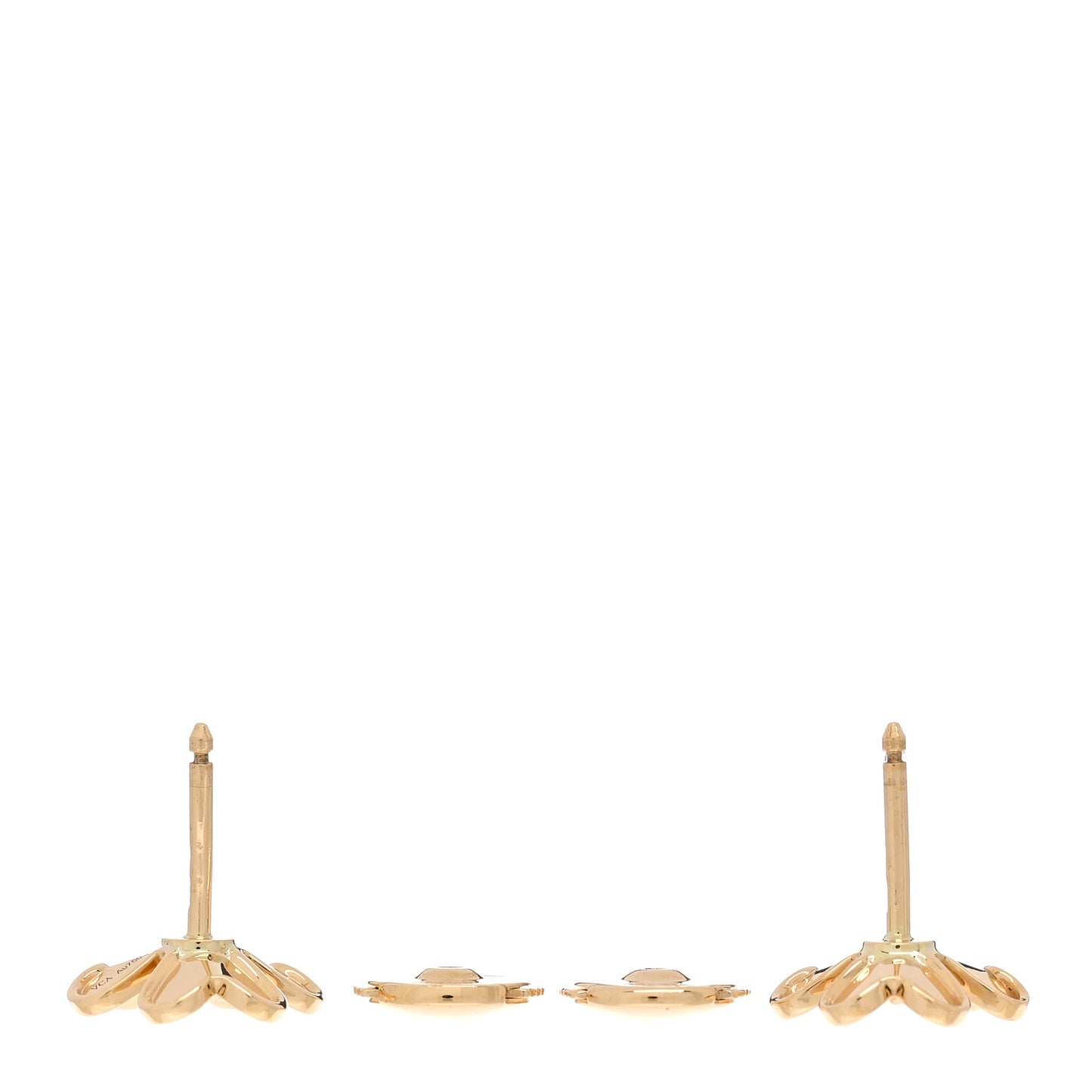 18K Yellow Gold Diamond Mini Frivole Earrings