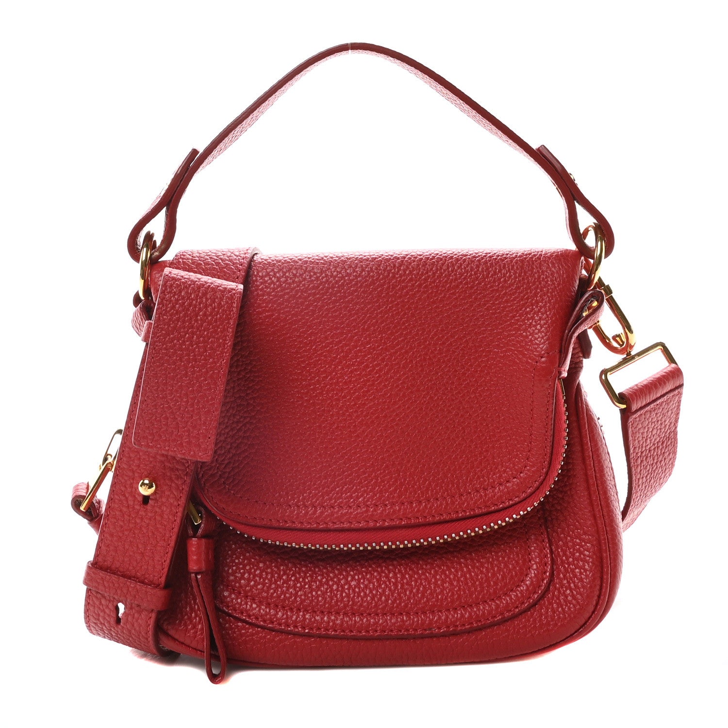 Tom Ford Calfskin Mini Jennifer Crossbody Bag Flame Red 1 of 9