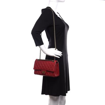 Chanel Aged Calfskin Quilted 2.55 Reissue 225 Flap Red 2 of 11