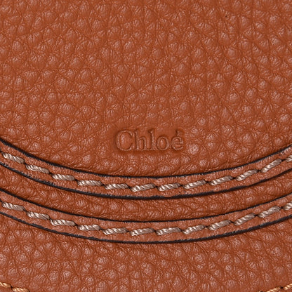 Chloe Calfskin Mini Marcie Round Crossbody Bag Tan 5 of 9