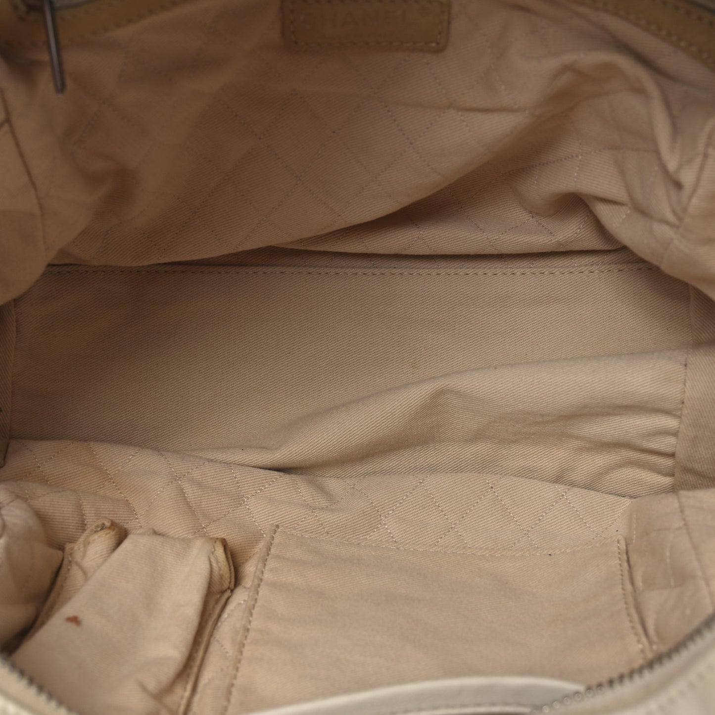 Calfskin Small CC Bowler White