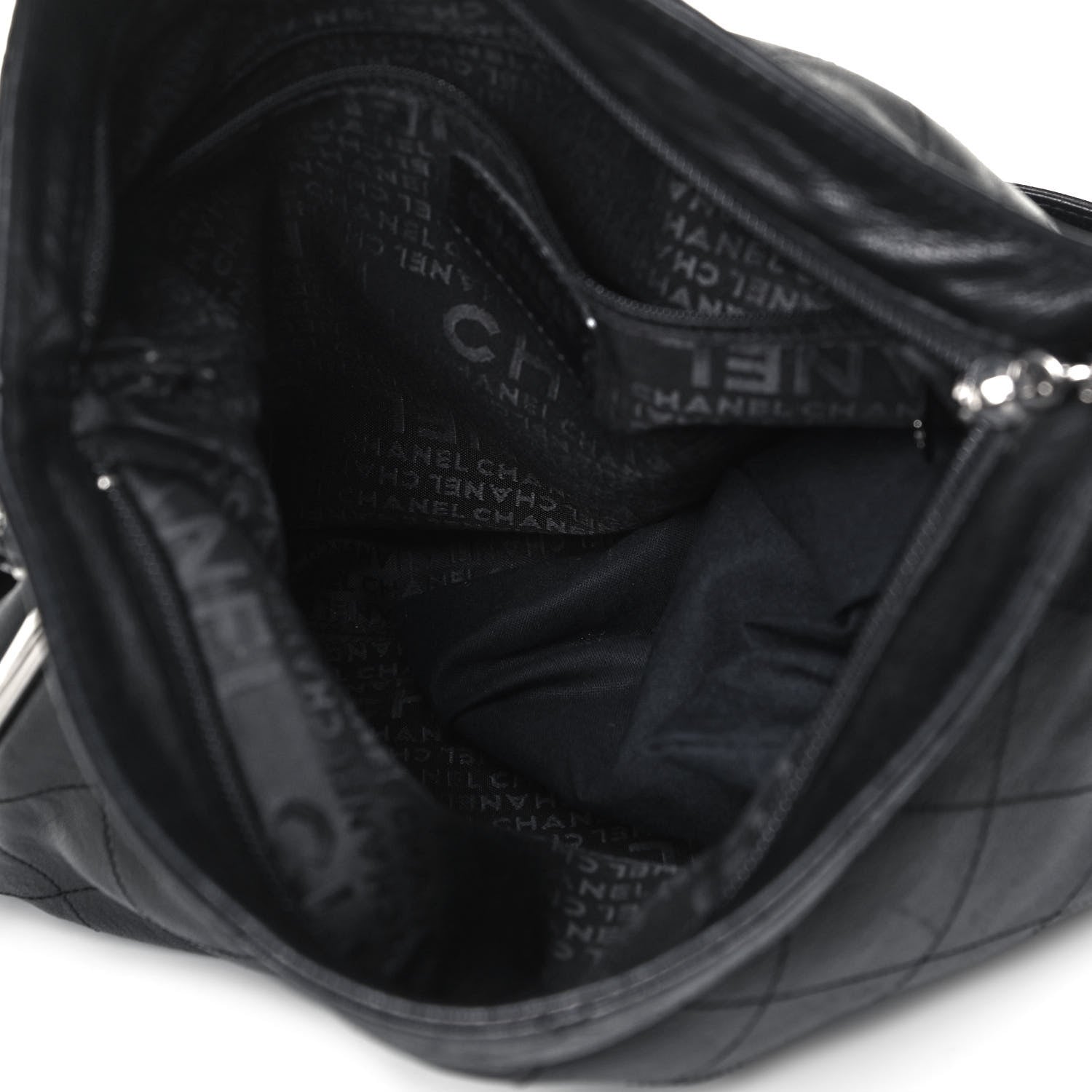 Chanel Lambskin Stitched Medium Ultimate Soft Tote Black 5 of 10