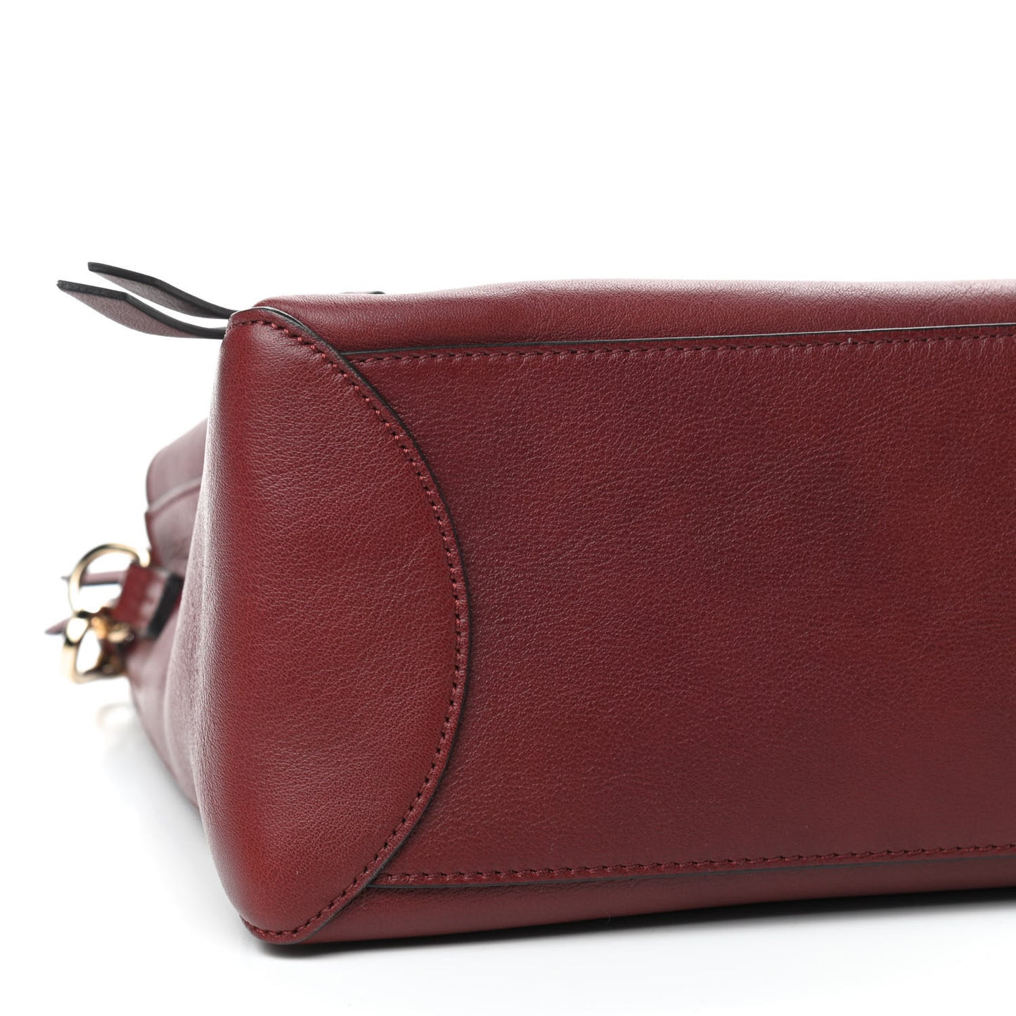Calfskin Medium Faye Day Shoulder Bag Sienna Red
