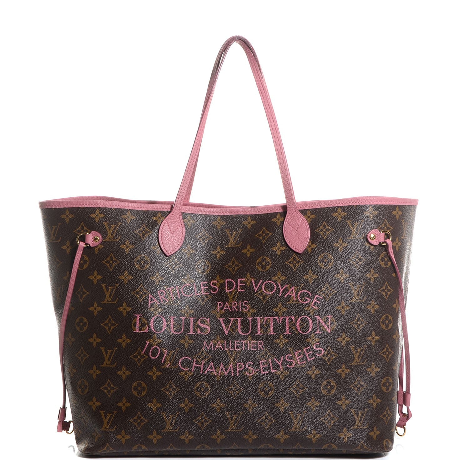 Louis Vuitton Monogram Articles de Voyage Ikat Neverfull GM Rose Velours 1 of 8
