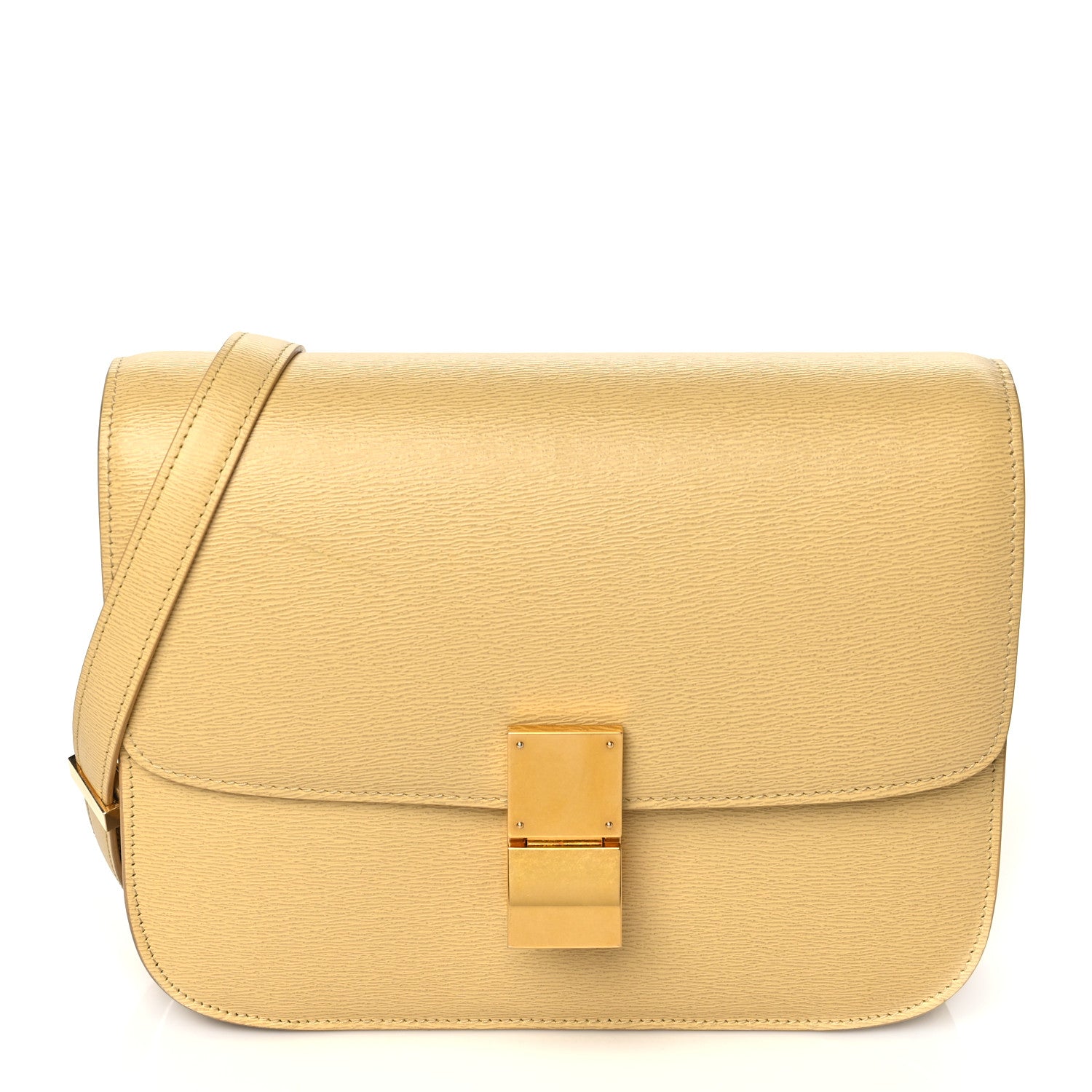 Celine Box Liege Calfskin Medium Classic Box Flap Bag Sand 1 of 17