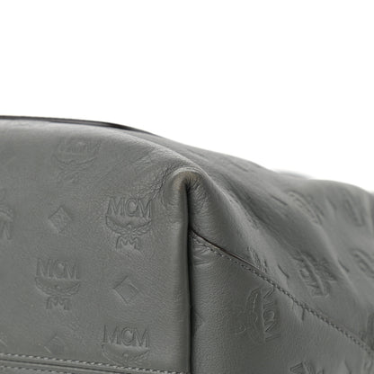 MCM Calfskin Ottomar Monogram Large Klara Hobo Grey 12 of 17