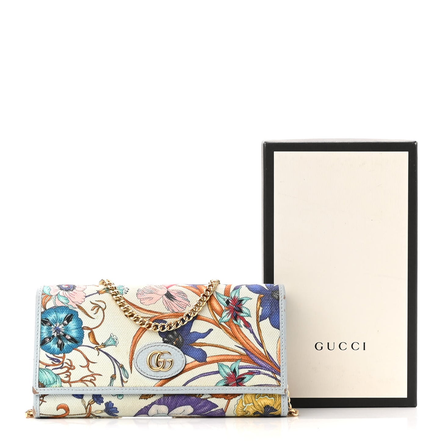 Canvas Flora Wallet On Chain Light Blue