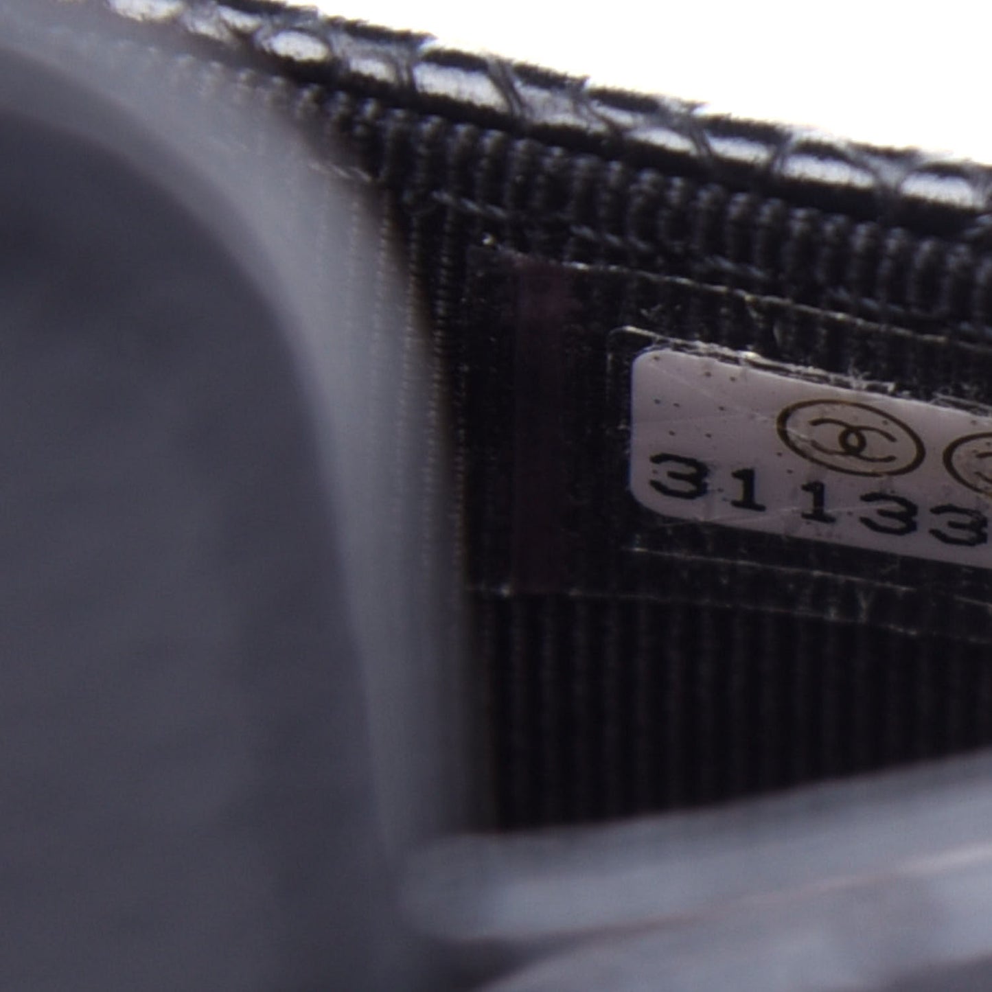 Caviar Quilted Flap Card Holder Wallet Black