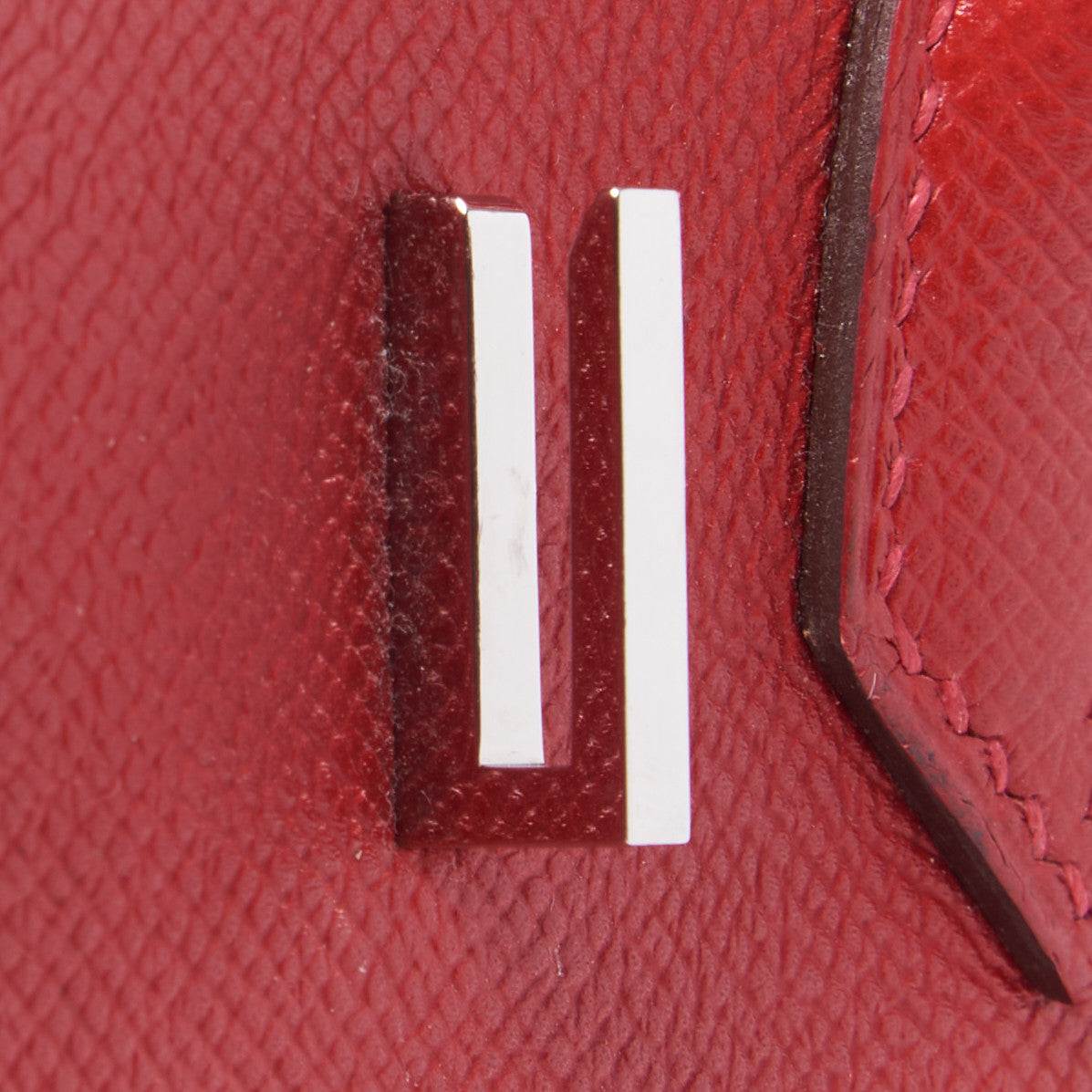 Epsom Birkin 30 Rouge Casaque