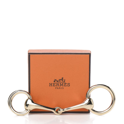 Hermes Permabrass Mors Scarf Ring Gold 4 of 4