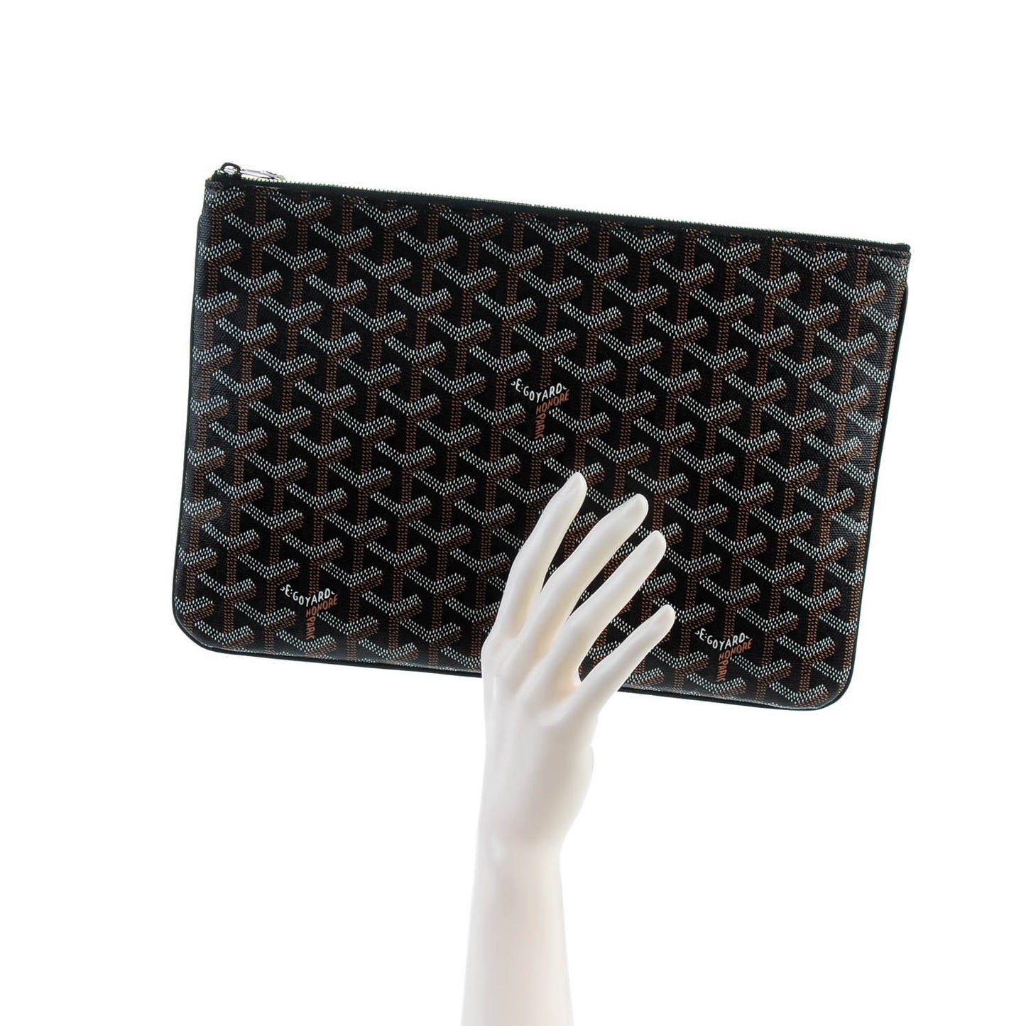 Goyardine Senat Pochette MM Black Gold