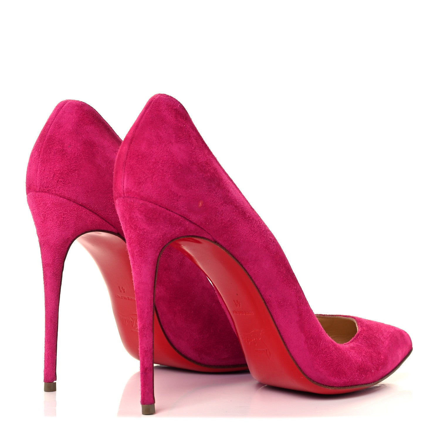 Christian Louboutin Veau Velours Pigalle Follies 120 Pumps 41 Rosa 4 of 10