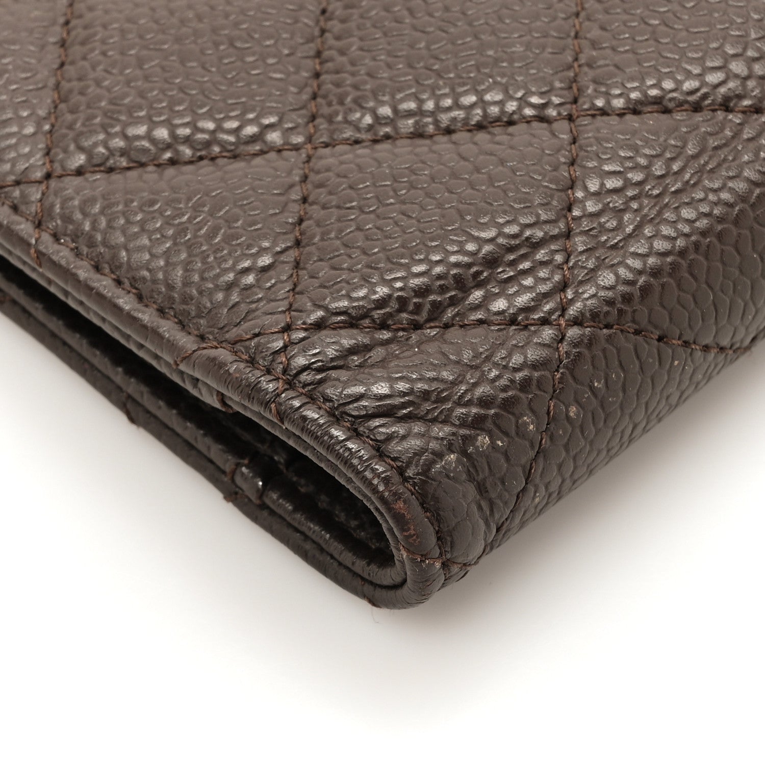 Chanel Caviar Quilted Large Agenda Cover Dark Brown 12 of 13