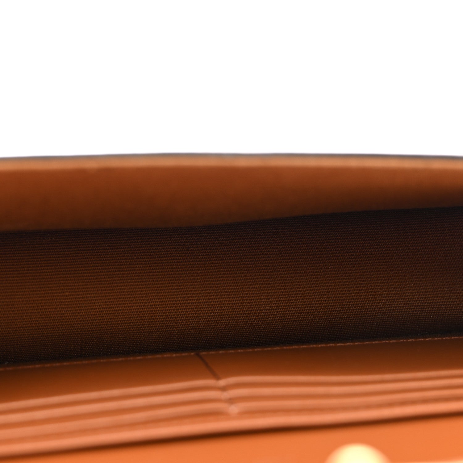 Celine Triomphe Canvas Calfskin Margo Wallet on Chain Tan 5 of 13