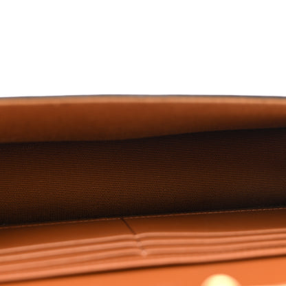 Celine Triomphe Canvas Calfskin Margo Wallet on Chain Tan 5 of 13