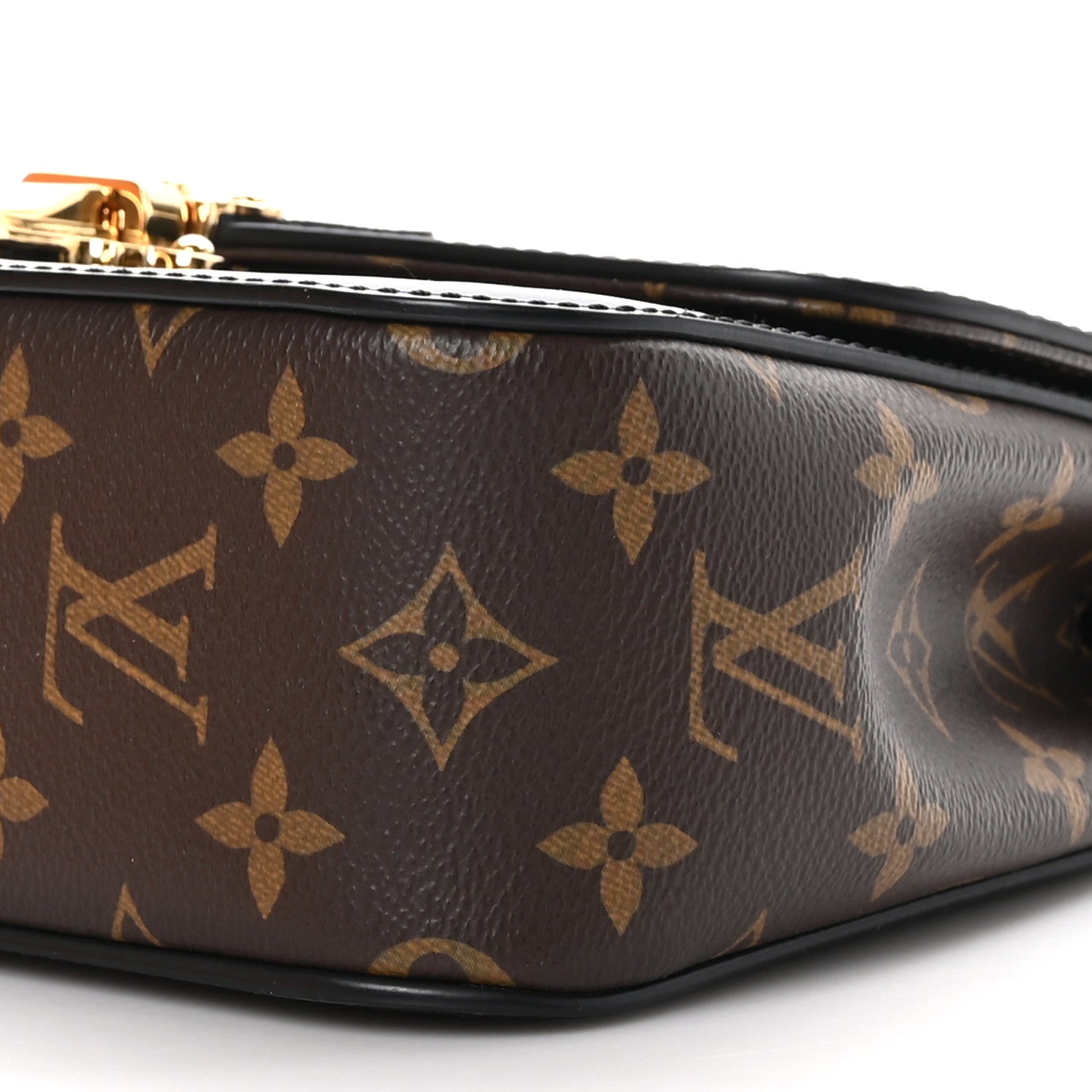 Louis Vuitton Patent Calfskin Monogram Cherrywood BB Black 7 of 7