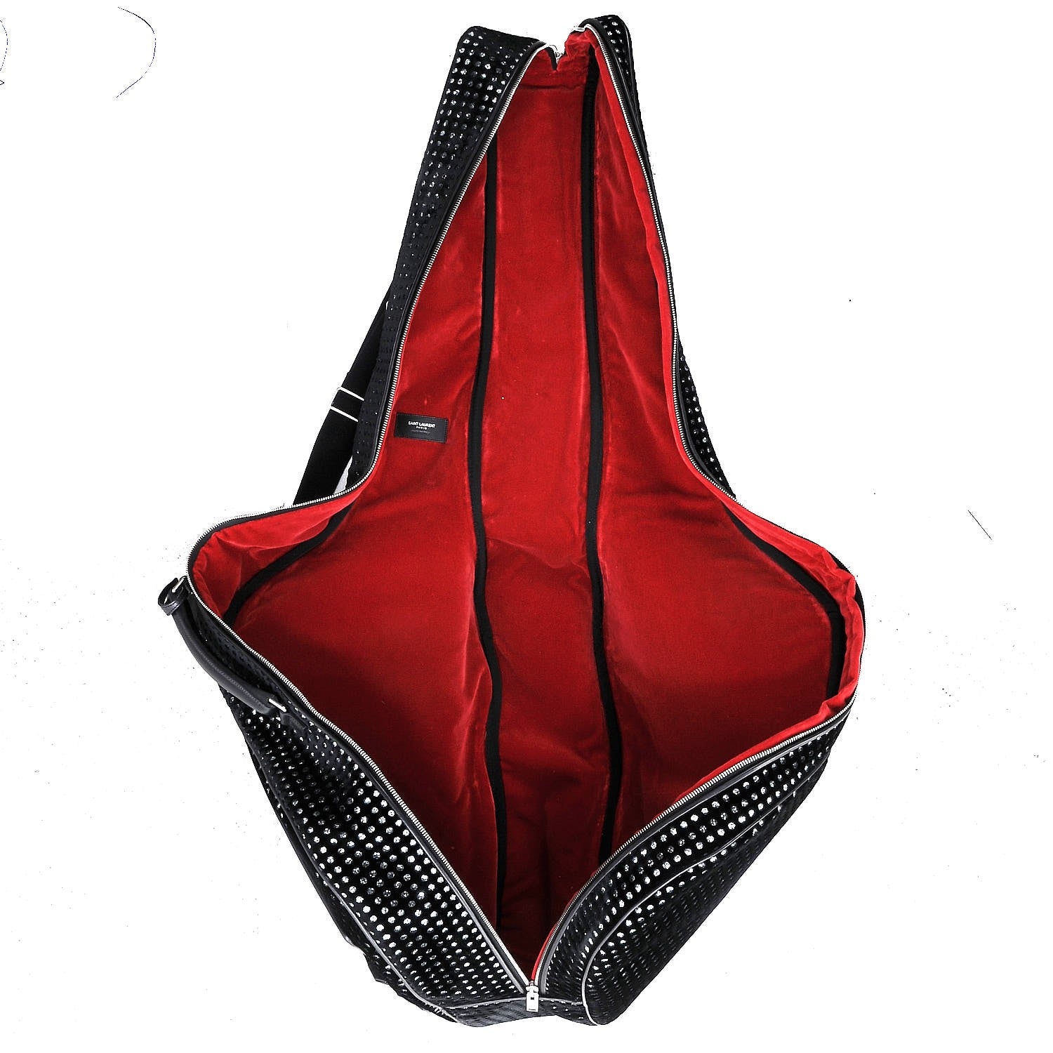 Saint Laurent Velour Crystal Guitar Case Black 5 of 9
